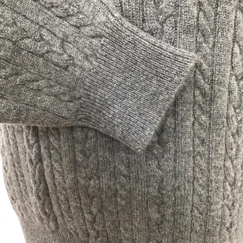 ブルックスブラザーズ BROOKS BROTHERS ニット、セーター 長袖 長袖ニットカットソー ニット セーター Vネックニット M 総柄 灰 / グレー / メンズ USED 古着 中古 10112555