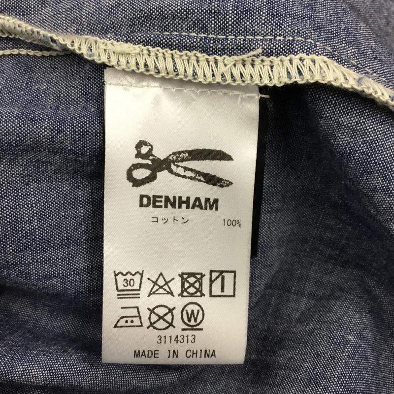 デンハム DENHAM シャツ、ブラウス 半袖 27190-4-40802 シャンブレーシャツ 半袖シャツ XS 無地 インディゴ / インディゴ / メンズ USED 古着 中古 10115756