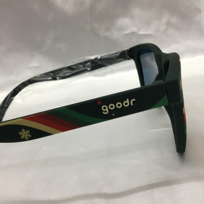 グダー goodr めがね・サングラス サングラス OG-XMS20-RS2-RF Nakatomi Tower Christmas Party ミラーレンズ ロゴ、文字 緑 / グリーン / メンズ USED 古着 中古 10110817