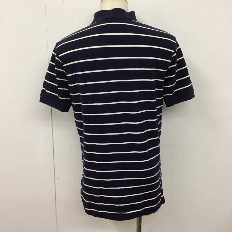 ポロバイラルフローレン Polo by RALPH LAUREN ポロシャツ 半袖 L ボーダー柄 紺 / ネイビー / メンズ USED 古着 中古 10128257