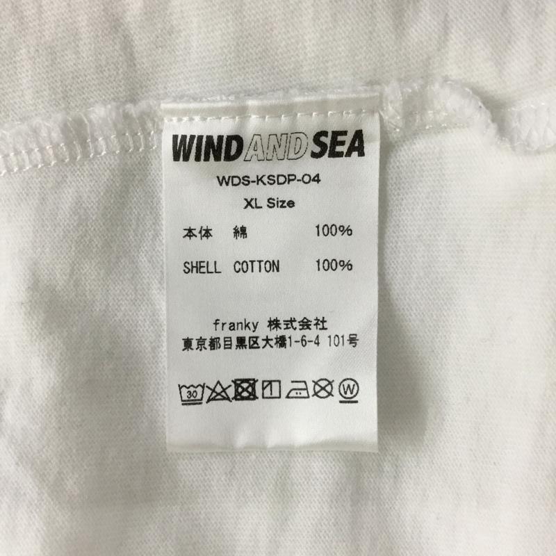 ウィンダンシー WIND AND SEA カットソー 長袖 長袖カットソー クルーネックカットソー ロングスリーブカットソー プリントTシャツ XL プリント 白 / ホワイト / メンズ USED 古着 中古 10120660