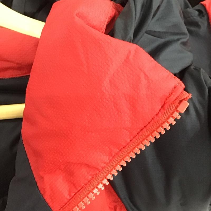 ザノースフェイス THE NORTH FACE ジャケット、上着 ジャンパー、ブルゾン ジップアップジャケット ナイロンジャケット アウター パーカージャケット L ロゴ、文字 黒 / ブラック / X 赤 / レッド / メンズ USED 古着 中古 10133610