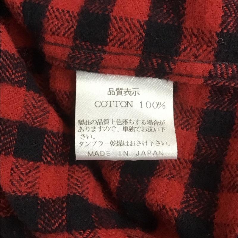 フラットヘッド The Flat Head シャツ、ブラウス 長袖 長袖シャツ 38 チェック 黒 / ブラック / X 赤 / レッド / メンズ USED 古着 中古 10107794