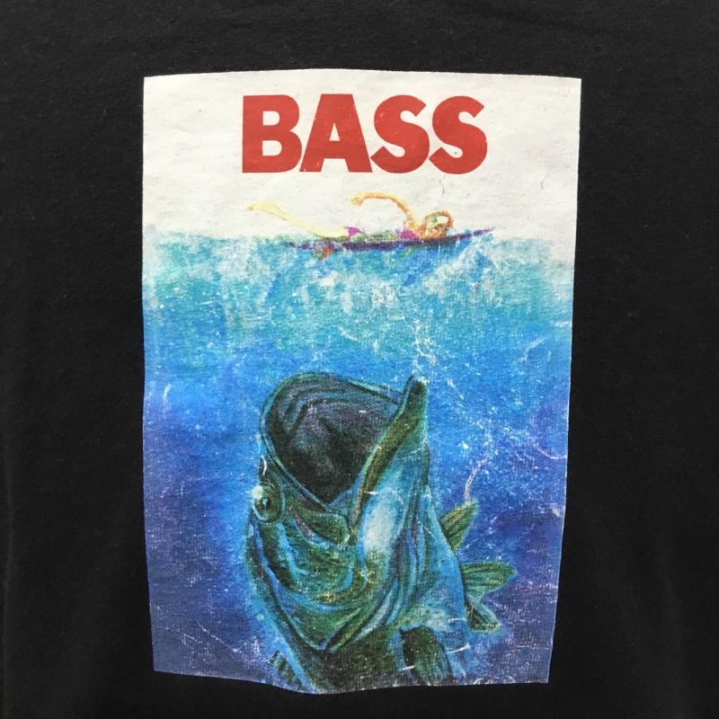 チャレンジャー CHALLENGER カットソー 長袖 長袖カットソー クルーネックカットソー ロングスリーブカットソー プリントTシャツ L プリント 黒 / ブラック /  メンズ USED 古着 中古 10112214