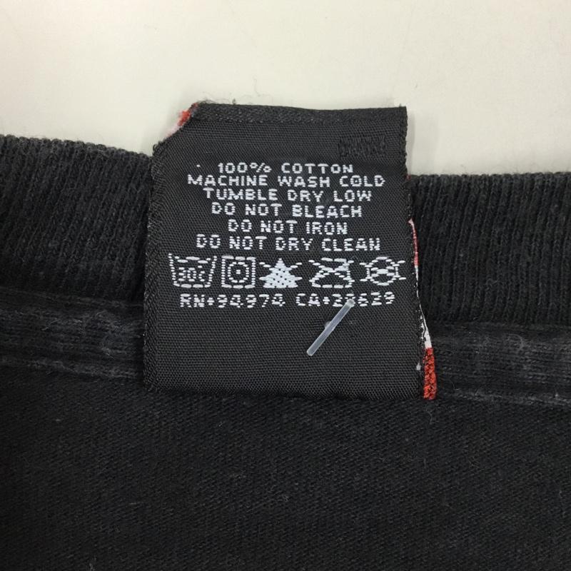 ステューシー STUSSY Tシャツ 半袖 L 無地 X プリント 黒 / ブラック / メンズ USED 古着 中古 10108780