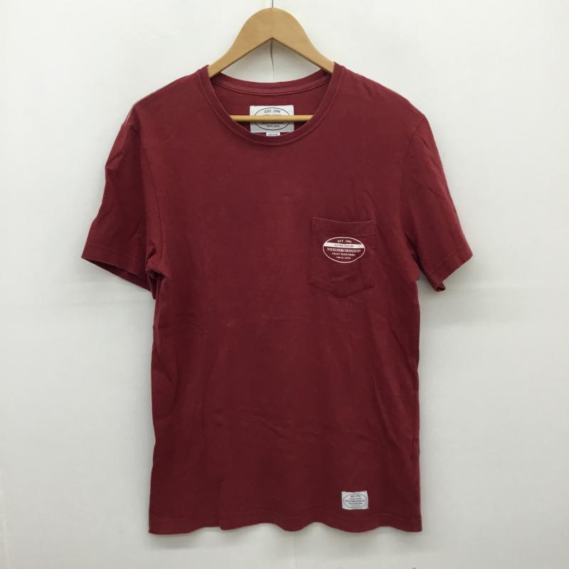 ネイバーフッド NEIGHBORHOOD Tシャツ 半袖 M ロゴ、文字 赤 / レッド / メンズ USED 古着 中古 10065338