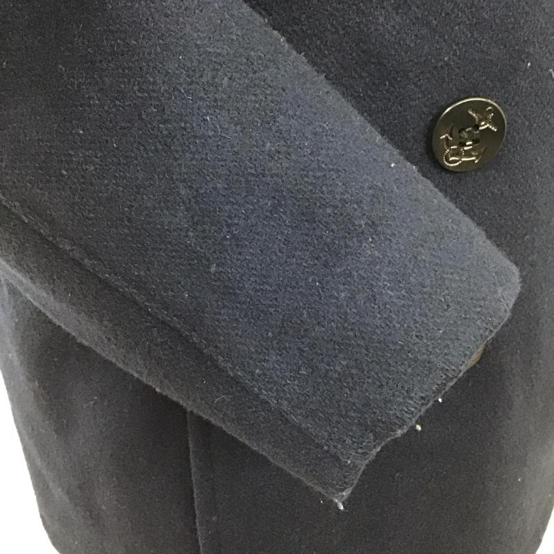 ショット schott コート コート一般 ピーコート アウター ダブルジャケット 40 無地 紺 / ネイビー / メンズ USED 古着 中古 10110375