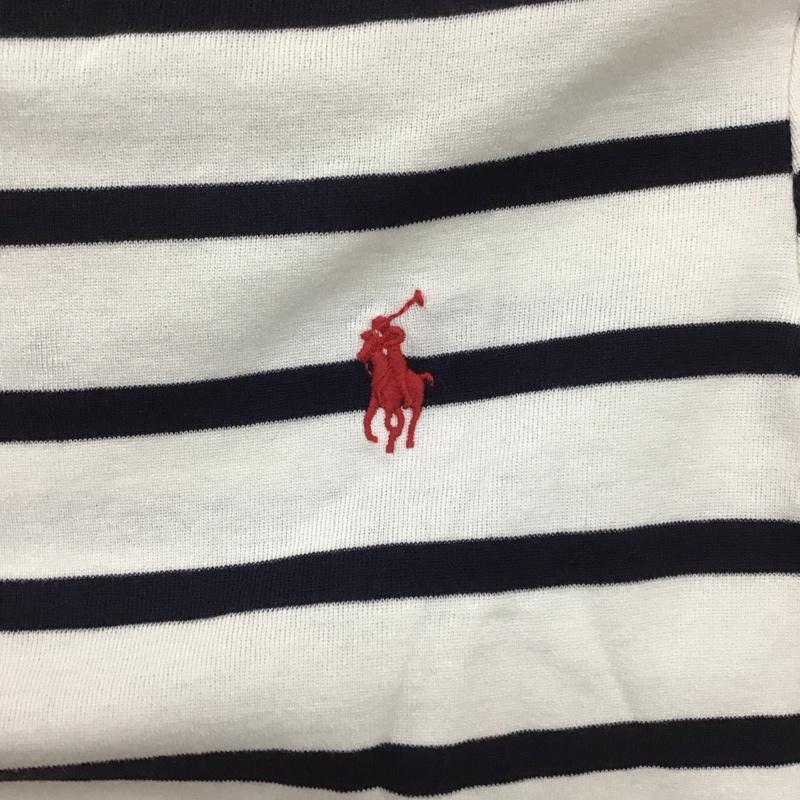 ポロラルフローレン POLO RALPH LAUREN カットソー 長袖 長袖カットソー ワイドネックカットソー ボーダー XS ボーダー柄 白 / ホワイト / X 黒 / ブラック / レディース USED 古着 中古 10132946