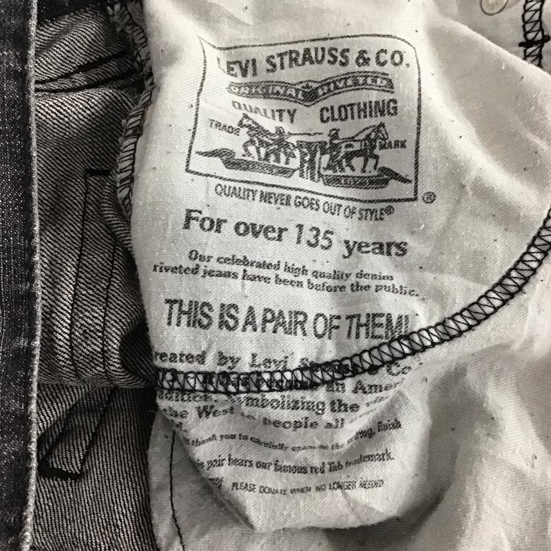 リーバイストラウスアンドコー Levi Strauss & co. パンツ デニム、ジーンズ デニムパンツ ワイドパンツ カジュアルパンツ 32インチ 無地 黒 / ブラック / メンズ USED 古着 中古 10134570