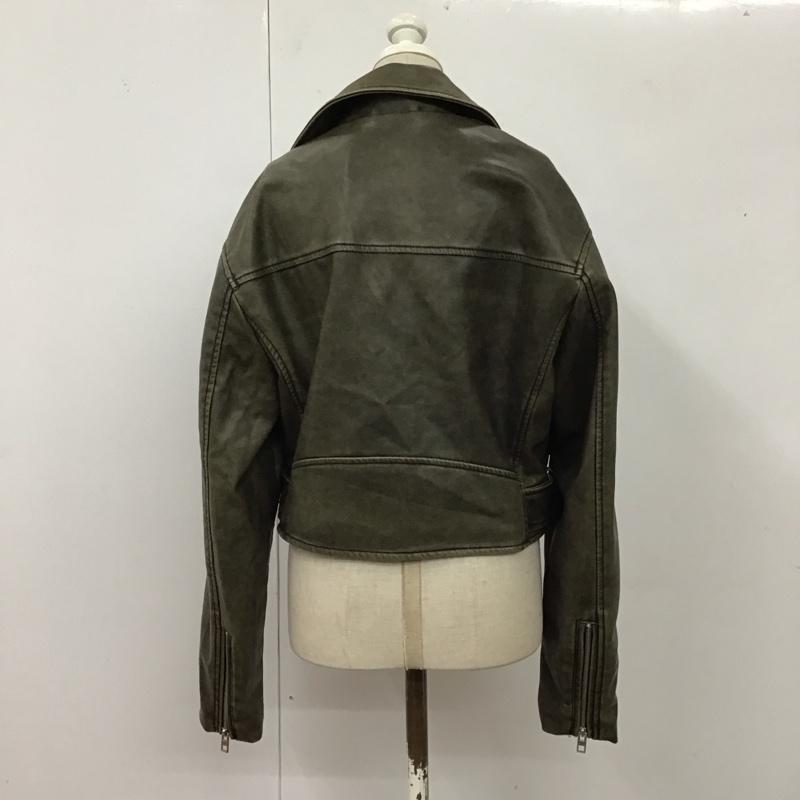 ザラ ZARA ジャケット、上着 ライダース 4341 706 822 フェイクレザー XS 無地 黒 / ブラック / レディース USED 古着 中古 10118800
