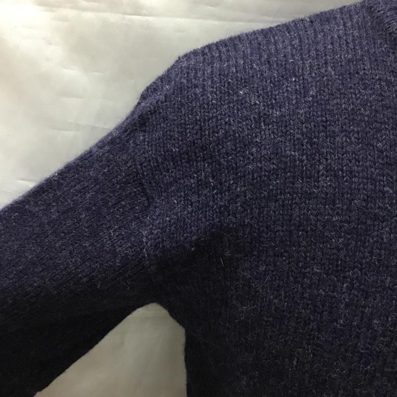 ポロバイラルフローレン Polo by RALPH LAUREN ニット、セーター 長袖 長袖ニットカットソー ニット セーター クルーネックニット L ロゴ、文字 紺 / ネイビー / メンズ USED 古着 中古 10122315