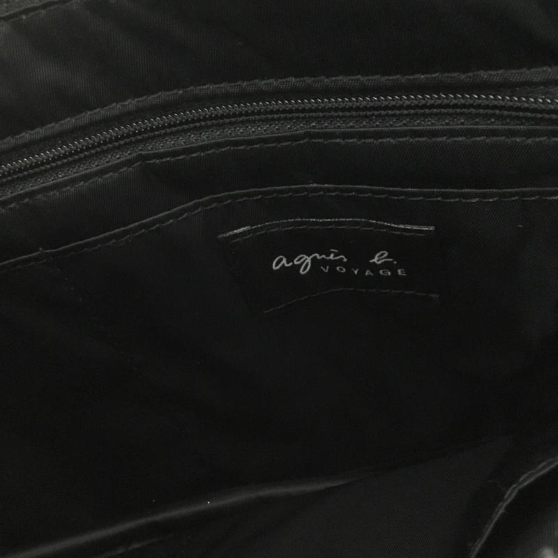 アニエスベー ボヤージュ agnes b. VOYAGE ハンドバッグ ハンドバッグ AS18b ドット 水玉 ロゴ、文字 黒 / ブラック / レディース USED 古着 中古 10124637