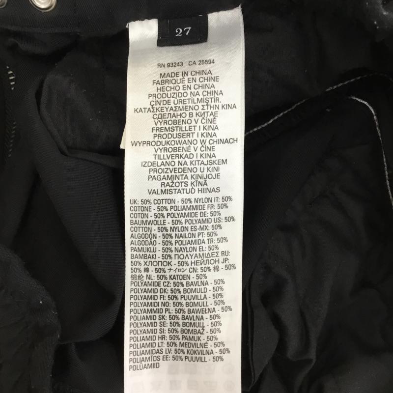 ディーゼル DIESEL パンツ スラックス 27インチ ロゴ、文字 黒 / ブラック / メンズ USED 古着 中古 10134244