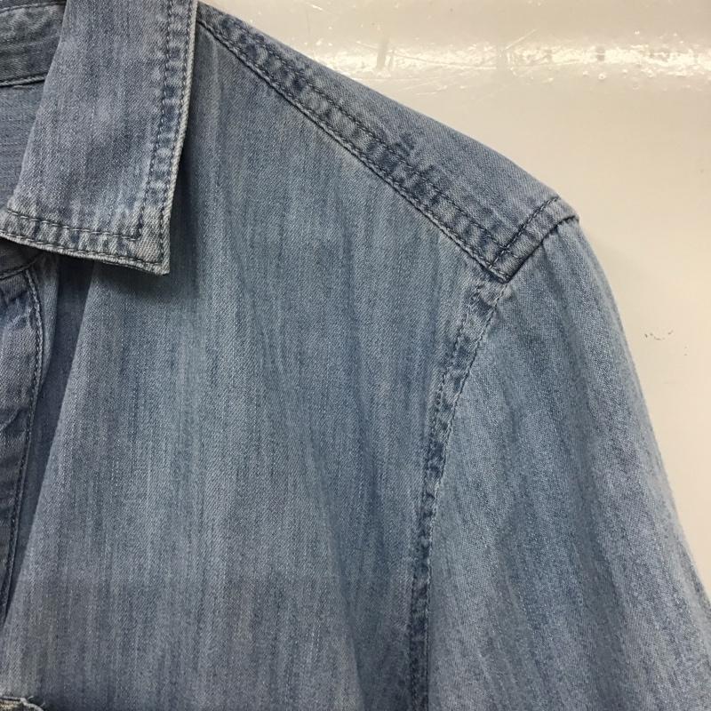 ギャップ GAP ワンピース ひざ丈スカート M 無地 水色 / ライトブルー / レディース USED 古着 中古 10134198