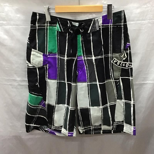 ボルコム VOLCOM パンツ ショートパンツ サーフショーツ スイムパンツ 32 総柄 マルチカラー / マルチカラー /  メンズ USED 古着 中古 10122599
