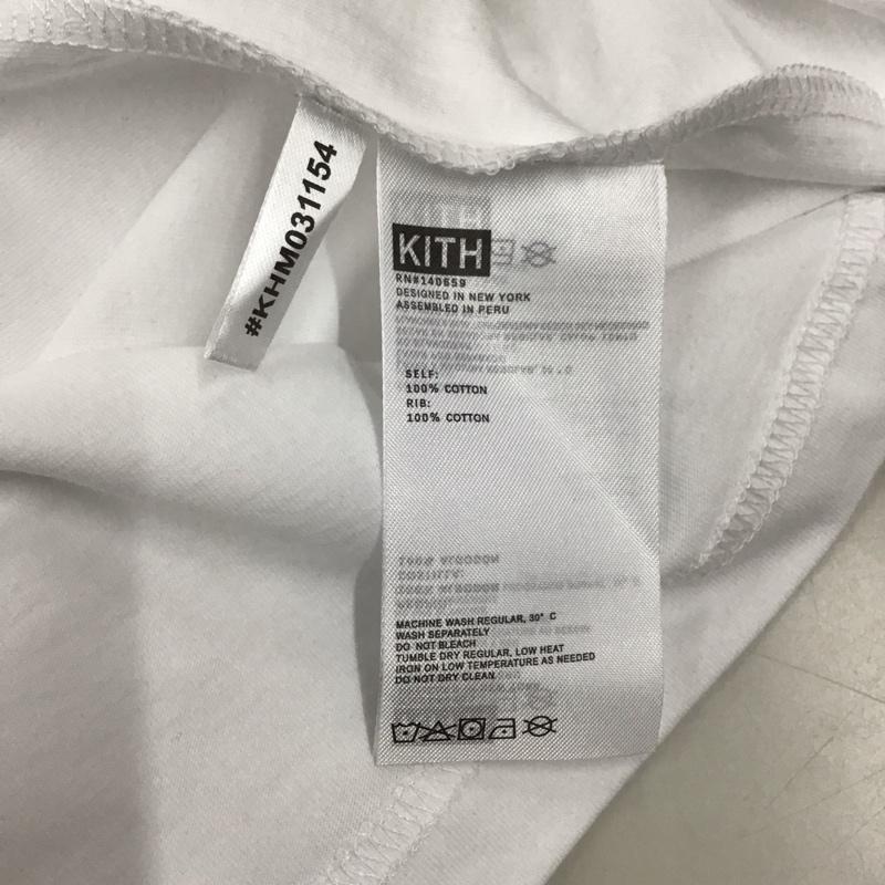 キス KITH Tシャツ 半袖 半袖カットソー プリントTシャツ クルーネックカットソー S プリント 白 / ホワイト /  メンズ USED 古着 中古 10111013