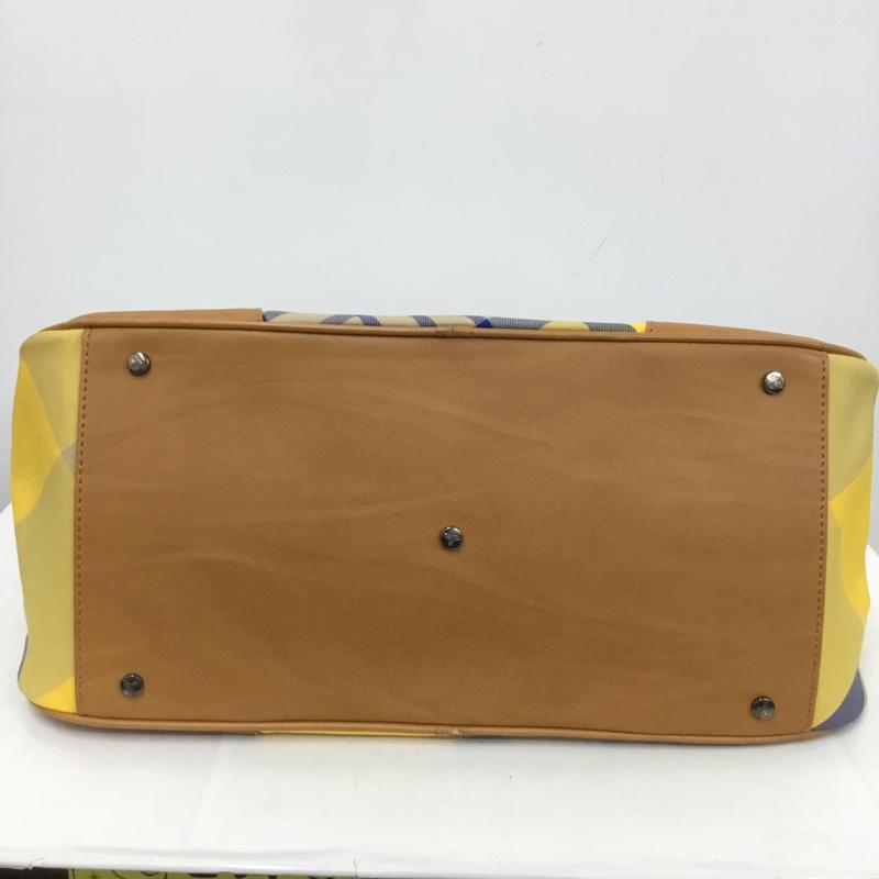 ヴィヴィアンウエストウッド Vivienne Westwood トートバッグ トートバッグ ハンドバッグ チェック ワンポイント 黄 / イエロー / X 茶 / ブラウン / X 青 / ブルー / レディース USED 古着 中古 10137153