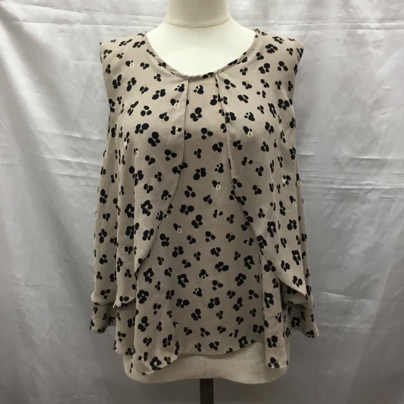 ザラベーシック ZARA BASIC カットソー 半袖 ノースリーブカットソー タンクトップ シャツカットソー M 総柄 マルチカラー / マルチカラー / レディース USED 古着 中古 10115790