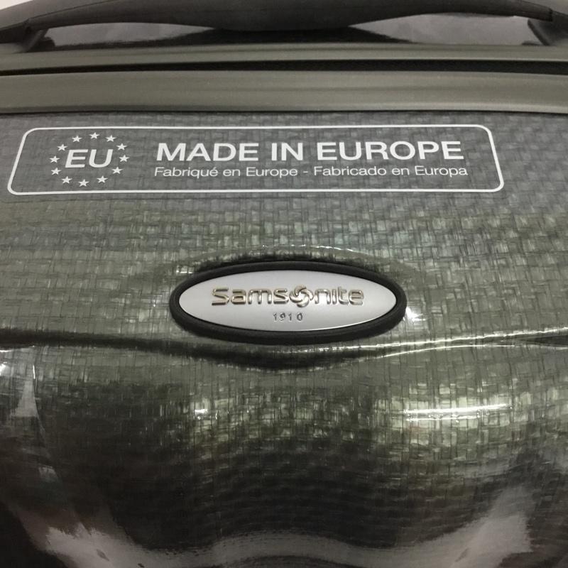 サムソナイト Samsonite スーツケース、トランク スーツケース、トランク 53449 COSMOLITE 36L コスモライト 機内持ち込み 無地 カーキ / カーキ / メンズ USED 古着 中古 10132135
