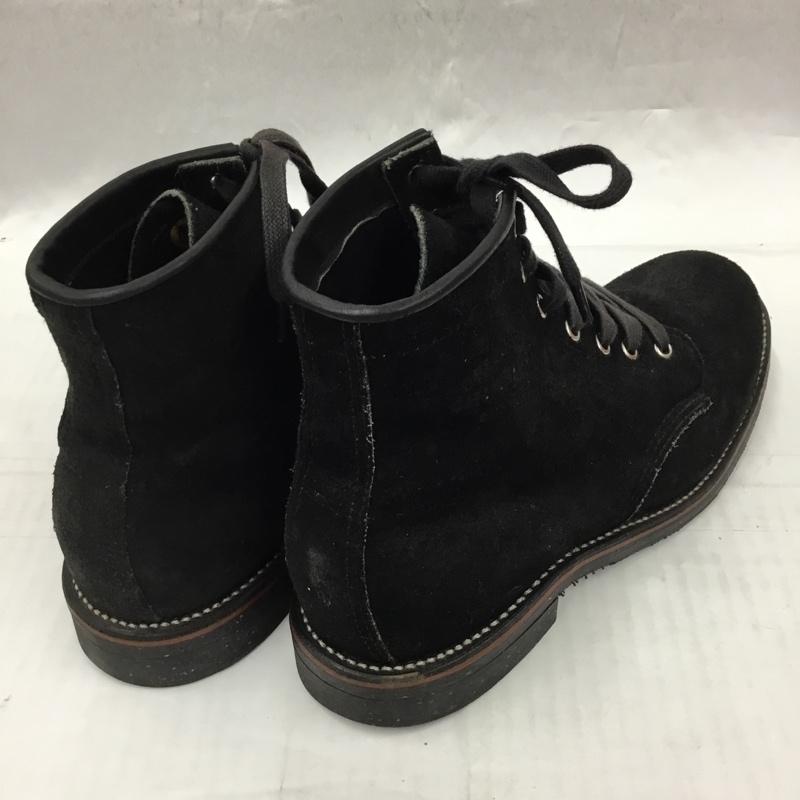 チペワ Chippewa ブーツ ショートブーツ スエード ワークブーツ 27.5cm 27.5cm ロゴ、文字 黒 / ブラック / メンズ USED 古着 中古 10104346
