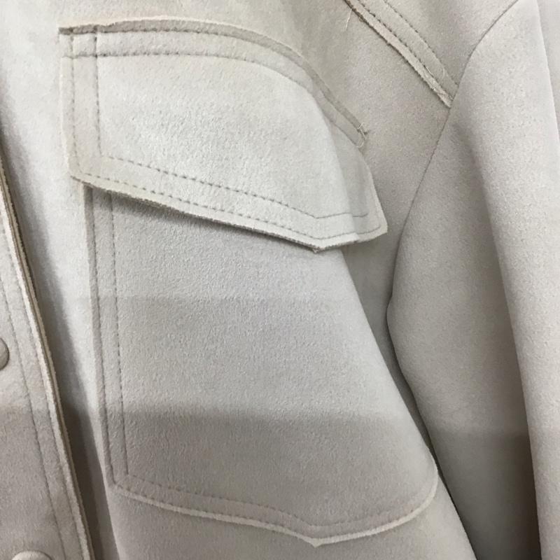 ザラ ZARA ジャケット、上着 ジャケット、ブレザー カジュアルジャケット カラージャケット ポケットジャケット アウター S 無地 ベージュ / ベージュ / レディース USED 古着 中古 10122431
