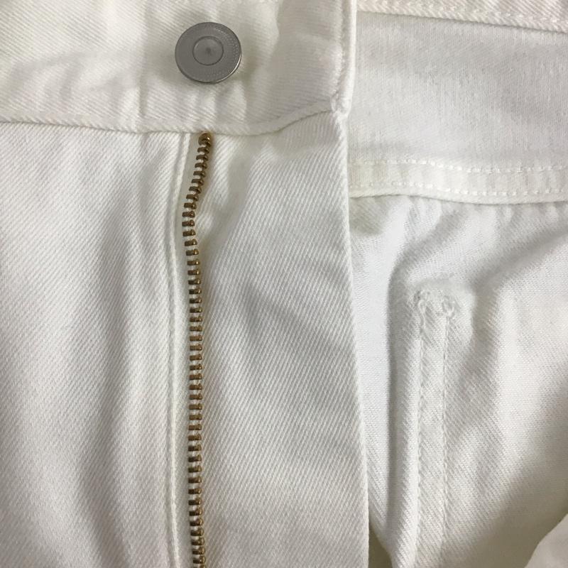 スティーブンアラン Steven Alan パンツ デニム、ジーンズ デニムパンツ ワイドパンツ カジュアルパンツ ストレッチパンツ L 無地 白 / ホワイト /  メンズ USED 古着 中古 10125335