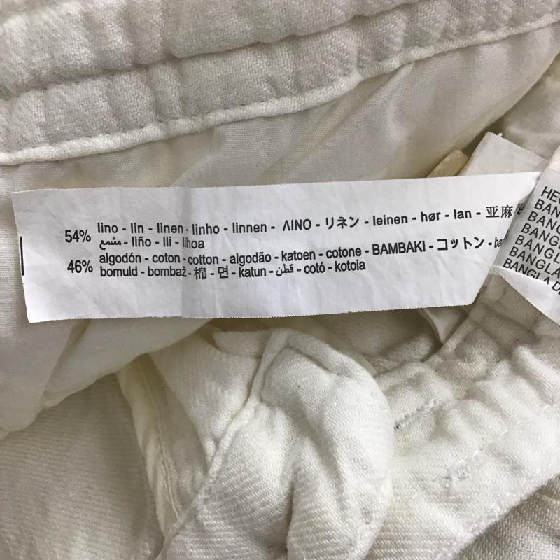 ザラ ZARA パンツ ワークパンツ、ペインターパンツ ワークパンツ ワイドパンツ カジュアルパンツ 40 無地 アイボリー / アイボリー / メンズ USED 古着 中古 10149199