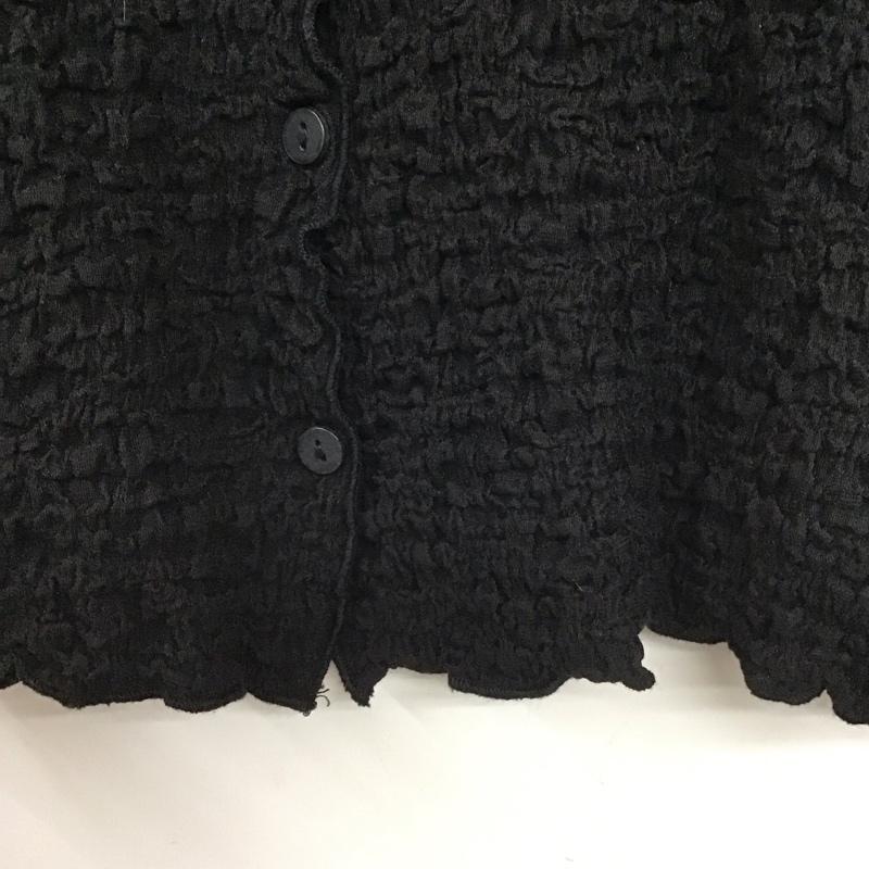 ダブルクローゼット w closet シャツ、ブラウス 半袖 340123 ショート丈 無地 黒 / ブラック / レディース USED 古着 中古 10139111