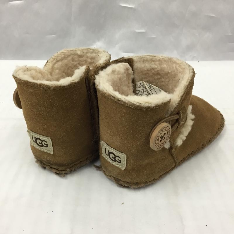 アグ UGG ブーツ ショートブーツ 1018136I ベビー レミー II Lemmy II 12.5cm 箱有 12.5cm ロゴ、文字 キャメル / キャメル / ガールズ USED 古着 中古 10105970