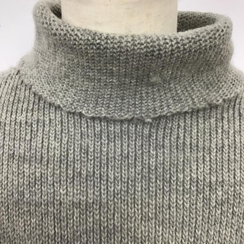 ゴーレム golem ニット、セーター 長袖 2016-17AW ウール タートルネック ハイネック M 無地 灰 / グレー / メンズ USED 古着 中古 10119165