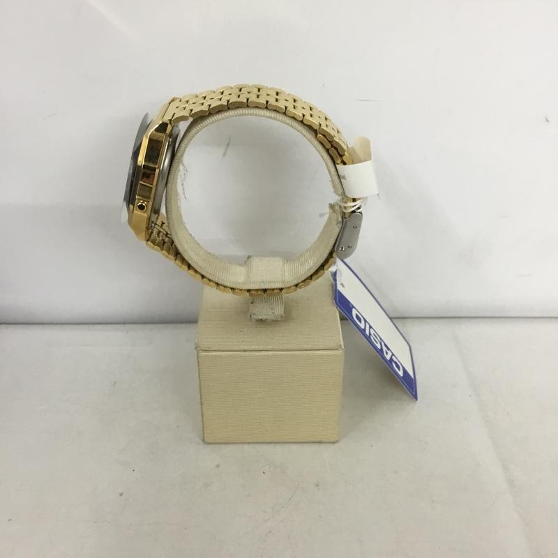 カシオ CASIO 腕時計 デジタル A159WGE 箱有 チープカシオ ロゴ、文字 金 / ゴールド / メンズ USED 古着 中古 10135148