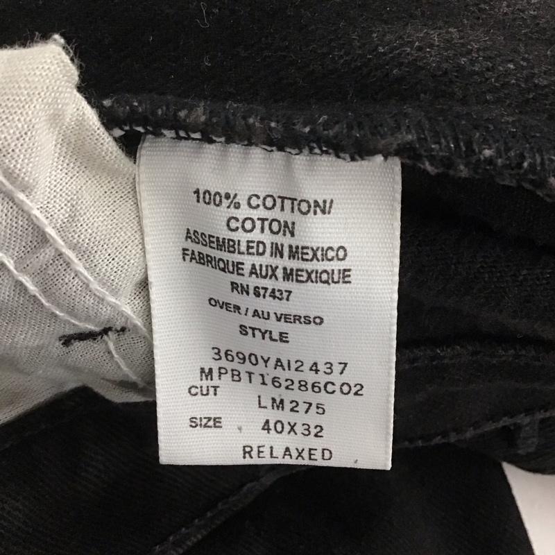 ポロジーンズカンパニー POLO JEANS COMPANY パンツ デニム、ジーンズ デニムパンツ ワイドパンツ カジュアルパンツ ストレッチパンツ 40 無地 黒 / ブラック / メンズ USED 古着 中古 10145370