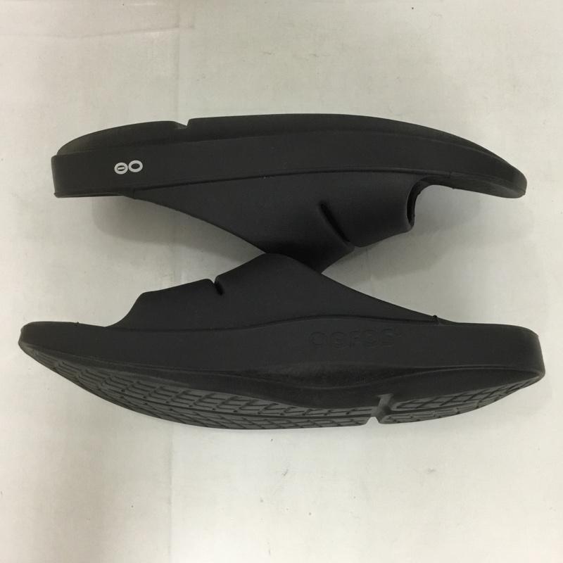 ウーフォス OOFOS サンダル サンダル リカバリーシューズ EU43 ロゴ、文字 黒 / ブラック / メンズ USED 古着 中古 10132574