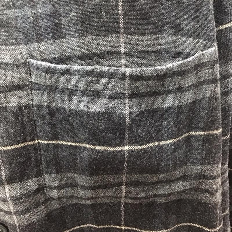 エンポリオアルマーニ EMPORIO ARMANI シャツ、ブラウス 長袖 長袖シャツ ノーカラーシャツ ポケットシャツ 長袖カットソー チェックシャツ 48 チェック マルチカラー / マルチカラー /  メンズ USED 古着 中古 10111469