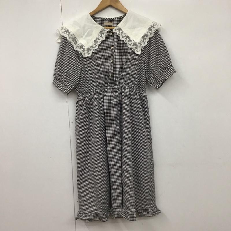 アクシーズファム axes femme ワンピース ひざ丈スカート M チェック マルチカラー / マルチカラー / レディース USED 古着 中古 10131895