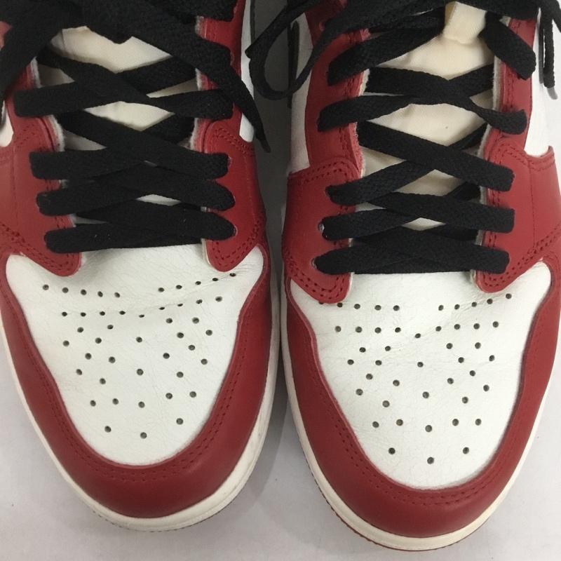 ナイキ NIKE スニーカー スニーカー DZ5485 612 AIR JORDAN 1 RETRO HIGH OG 28.5cm 箱有 28.5cm ロゴ、文字 白 / ホワイト / X 黒 / ブラック / X 赤 / レッド / メンズ USED 古着 中古 10141541