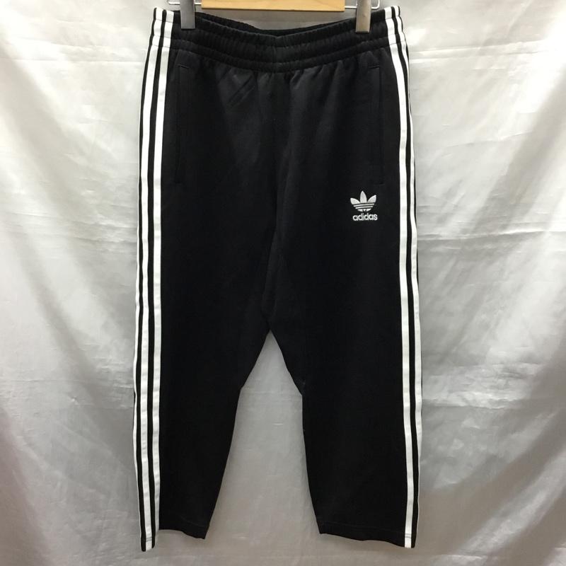 アディダス adidas パンツ ワークパンツ、ペインターパンツ dn8039 クロップドパンツ カジュアルパンツ ジャージ L ロゴ、文字 黒 / ブラック /  メンズ USED 古着 中古 10121948