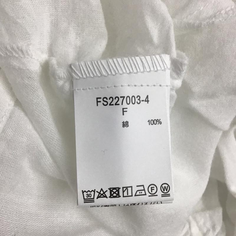 スタディオクリップ studio CLIP シャツ、ブラウス 半袖 FREE 無地 白 / ホワイト / レディース USED 古着 中古 10106159