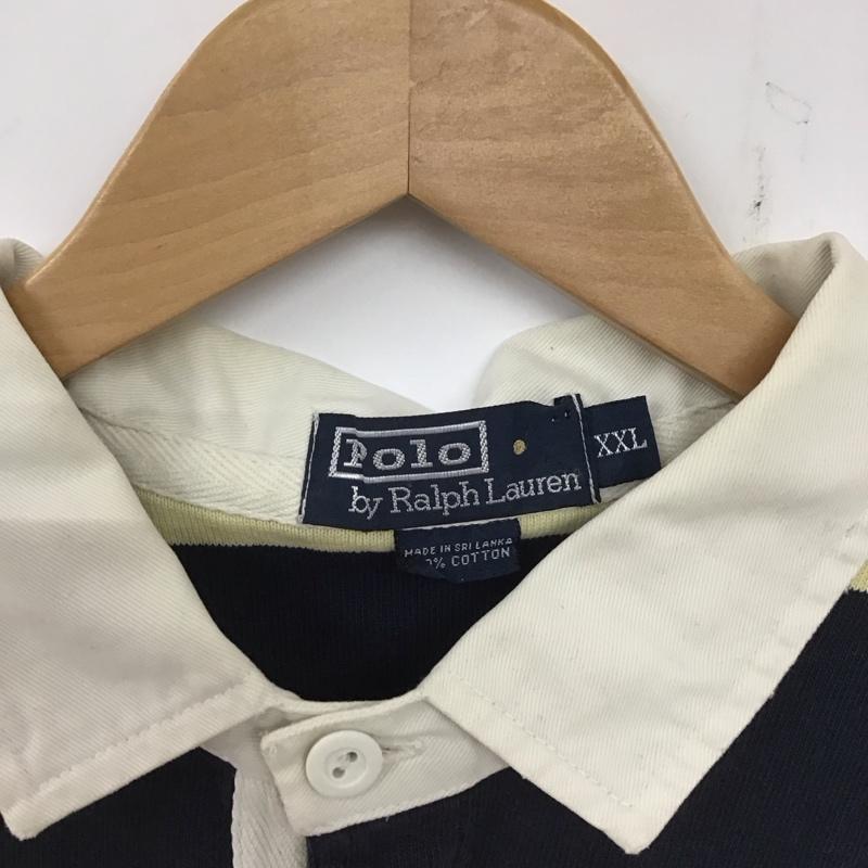 ポロバイラルフローレン Polo by RALPH LAUREN ポロシャツ 長袖 長袖ポロシャツ 長袖カットソー カラーシャツ XXL ボーダー柄 マルチカラー / マルチカラー / メンズ USED 古着 中古 10137303