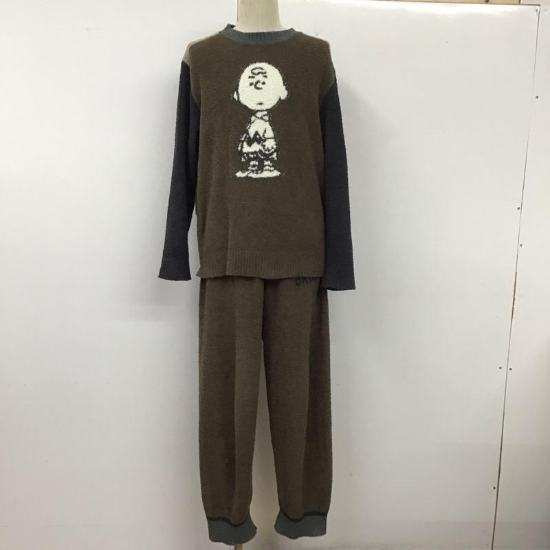 ジェラートピケ gelato pique ウェア ウェア PMNT175900 HOMME PEANUTS SNOOPYコラボ ルームウェア チャーリーブラウン L キャラクター 茶 / ブラウン / メンズ USED 古着 中古 10111068
