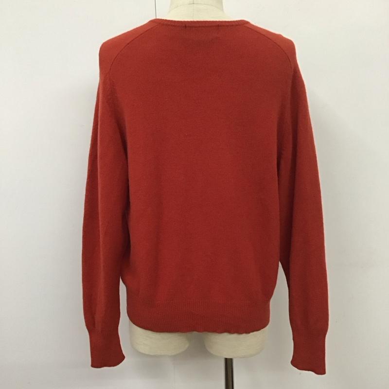 ポロバイラルフローレン Polo by RALPH LAUREN ニット、セーター 長袖 KR-RL-HA0701 Vネック ウール L ワンポイント 赤 / レッド / メンズ USED 古着 中古 10110848