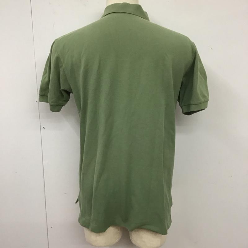 バーバリーズ BURBERRYS ポロシャツ 半袖 半袖ポロシャツ カラーシャツ 半袖カットソー L ロゴ、文字 カーキ / カーキ /  メンズ USED 古着 中古 10112756