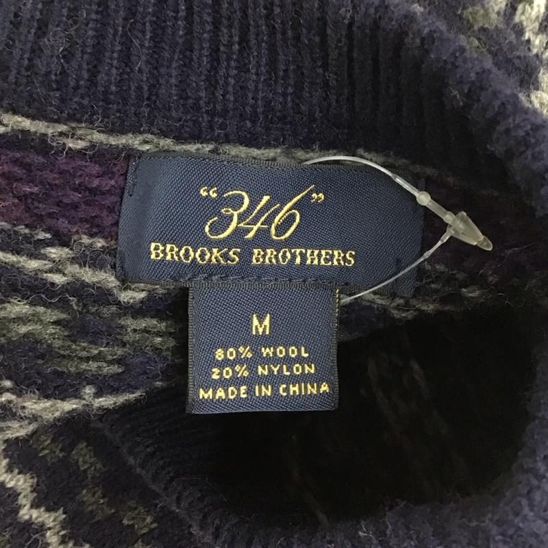 ブルックスブラザーズ BROOKS BROTHERS ニット、セーター 長袖 長袖ニットカットソー ニット セーター クルーネックニット M 総柄 マルチカラー / マルチカラー / メンズ USED 古着 中古 10113733