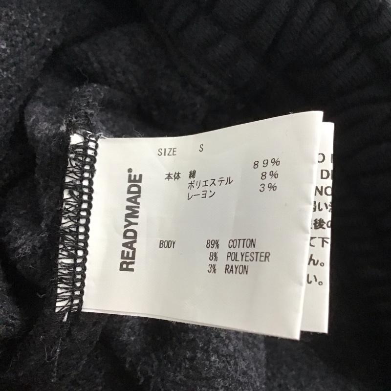 レディーメイド READY MADES パンツ ワークパンツ、ペインターパンツ re-co-bk-00-00-247 スマイルスウェットパンツ S ロゴ、文字 黒 / ブラック / メンズ USED 古着 中古 10148570