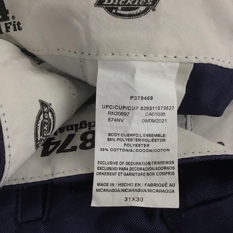 ディッキーズ Dickies パンツ ワークパンツ、ペインターパンツ ワークパンツ ワイドパンツ カジュアルパンツ チノパン 31インチ 無地 紺 / ネイビー / メンズ USED 古着 中古 10143517