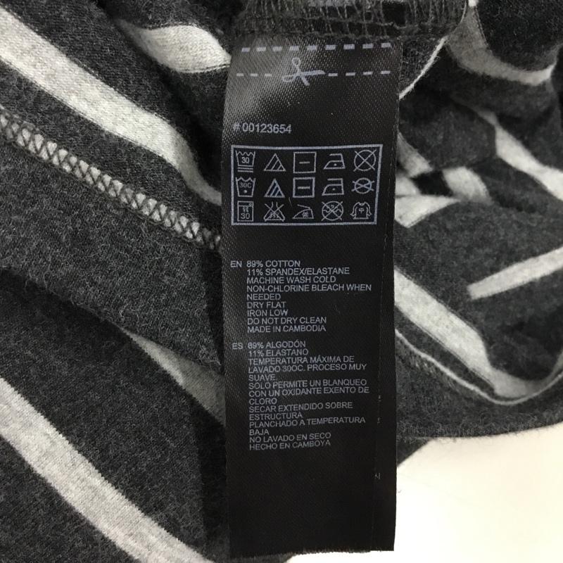 フォーエバー21 FOREVER21 スカート ミニスカート ミニスカート タイトスカート ボーダー L ボーダー柄 灰 / グレー / X 黒 / ブラック / レディース USED 古着 中古 10114291