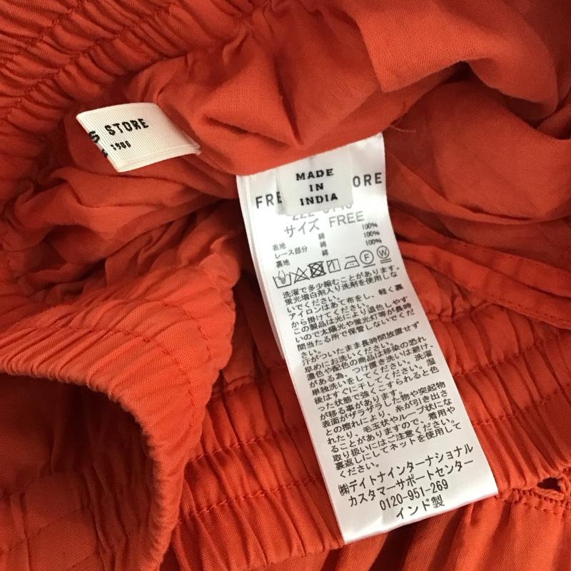 フリークスストア FREAK S STORE スカート ロングスカート 222-3148 ロングスカート FREE 無地 橙 / オレンジ / レディース USED 古着 中古 10151093