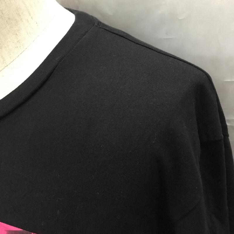 ディーゼル DIESEL Tシャツ 半袖 半袖カットソー プリントTシャツ クルーネックカットソー XXL プリント 黒 / ブラック /  メンズ USED 古着 中古 10109361