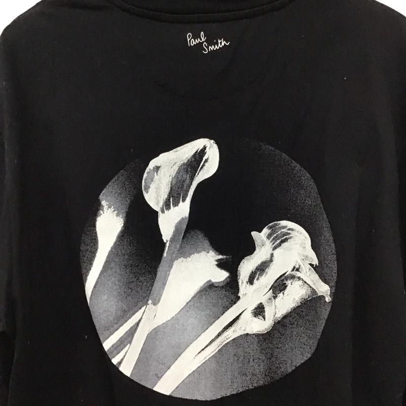 ポールスミス Paul Smith カットソー 長袖 長袖カットソー プリントTシャツ クルーネック XL プリント 黒 / ブラック / メンズ USED 古着 中古 10129500