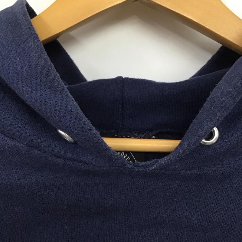 スラッシャー THRASHER パーカー 長袖 長袖パーカー プルオーバーパーカー スウェット L ロゴ、文字 紺 / ネイビー / メンズ USED 古着 中古 10137844